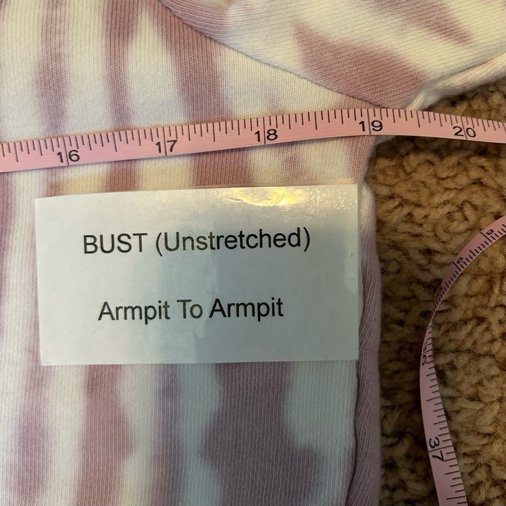 Lucky Brand | Tie Dye Light Purple White Sweatshirt Women’s Size Small - Picture 12 of 13